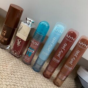 NYX Jelly Job Lip Glosses + Mixed Lip Stains
